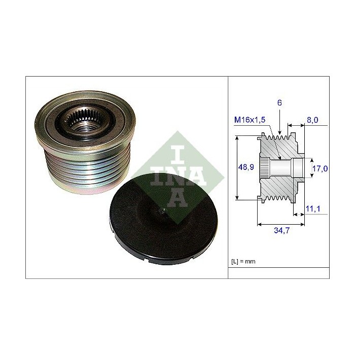 INA Generatorfreilauf 535008810