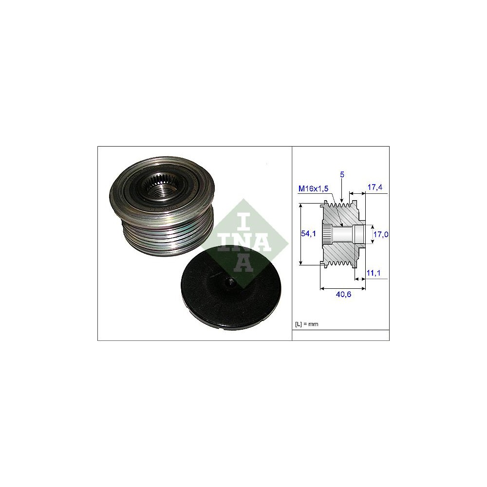 INA Generatorfreilauf 535008910