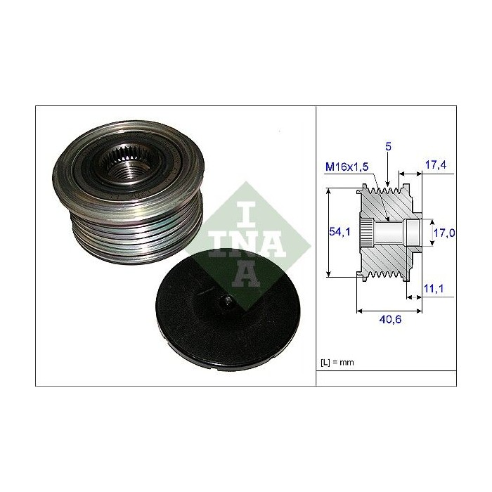 INA Generatorfreilauf 535008910