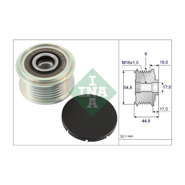 INA Generatorfreilauf 535011410