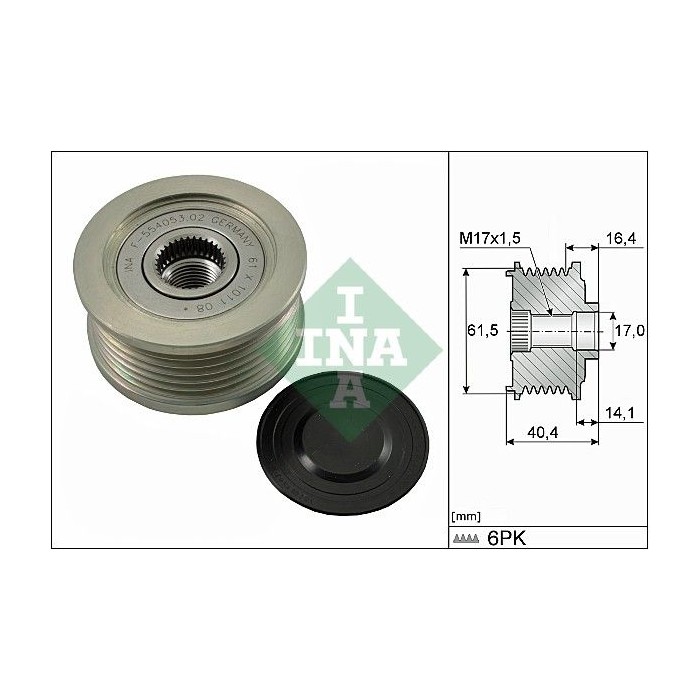 INA Generatorfreilauf 535011510