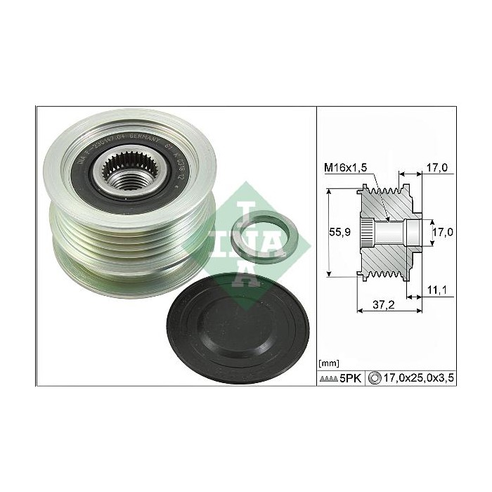 INA Generatorfreilauf 535011610