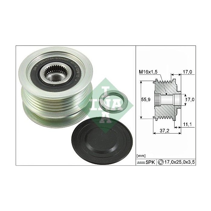 INA Generatorfreilauf 535011610