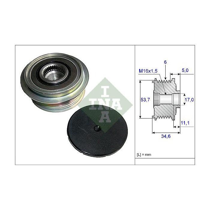 INA Generatorfreilauf 535012510