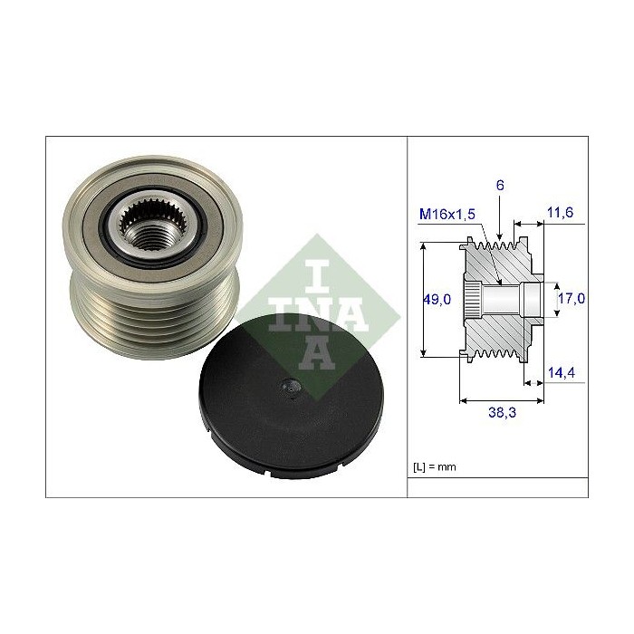 INA Generatorfreilauf 535012710