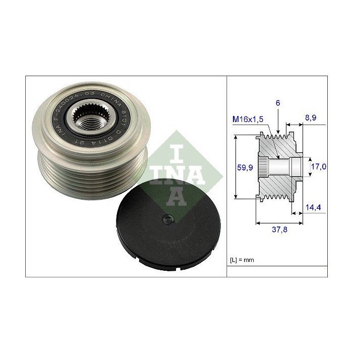 INA Generatorfreilauf 535013510