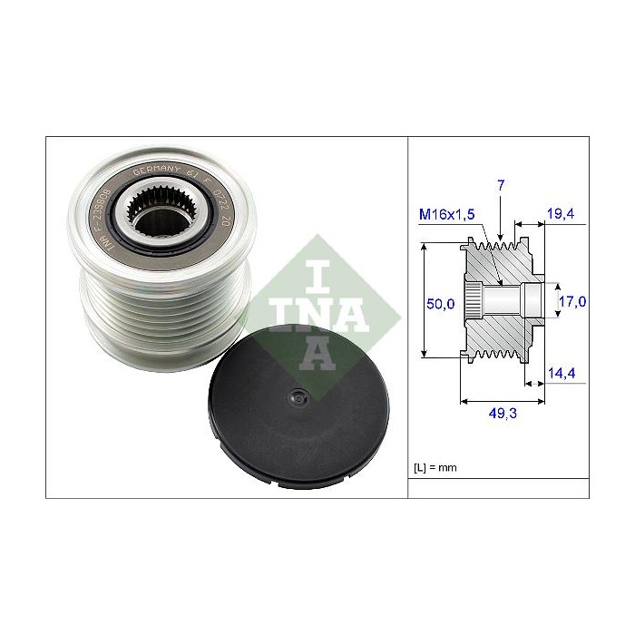 INA Generatorfreilauf 535014010