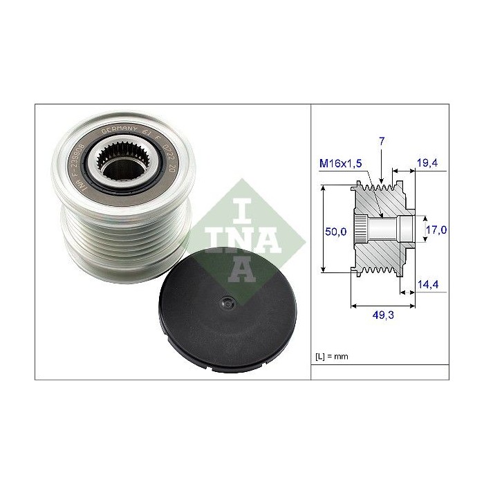 INA Generatorfreilauf 535014010