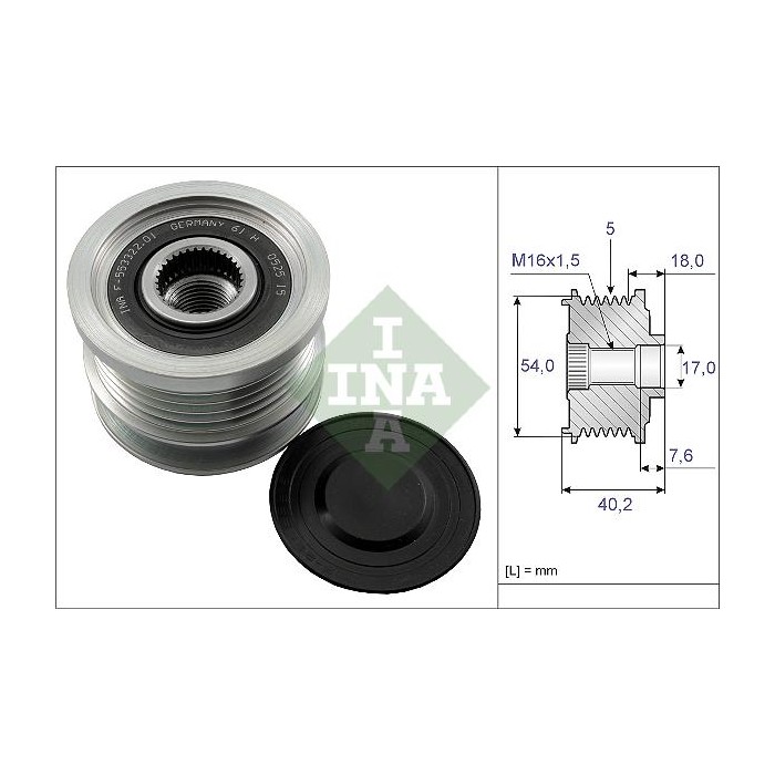 INA Generatorfreilauf 535014310