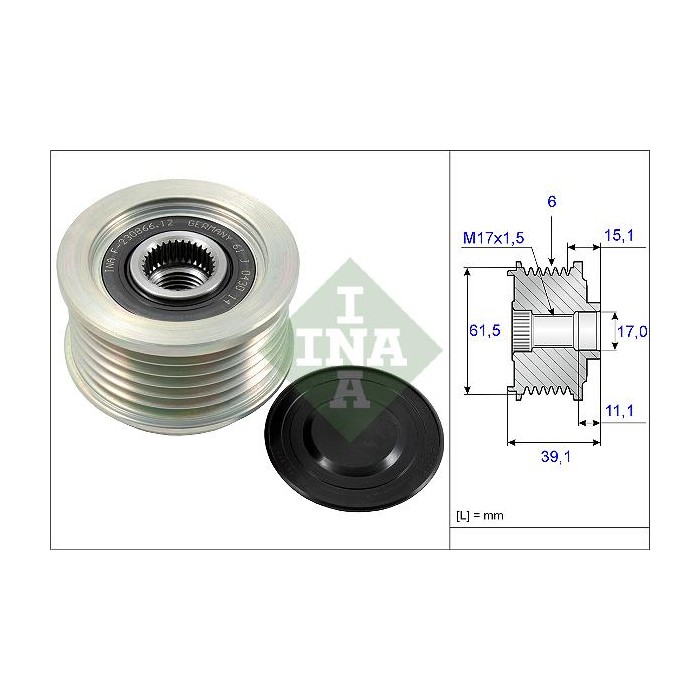 INA Generatorfreilauf 535014410