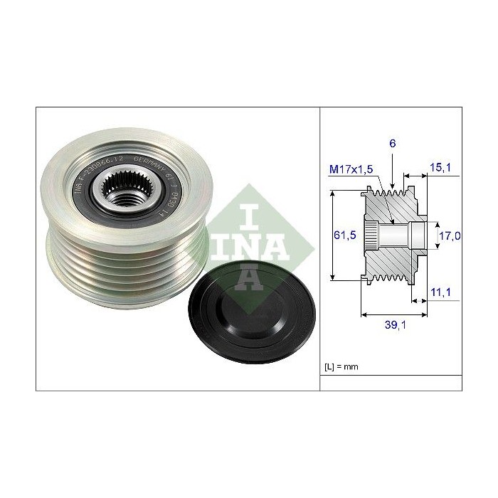 INA Generatorfreilauf 535014410