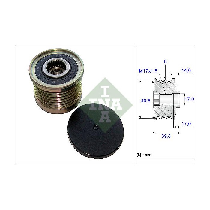 INA Generatorfreilauf 535014610