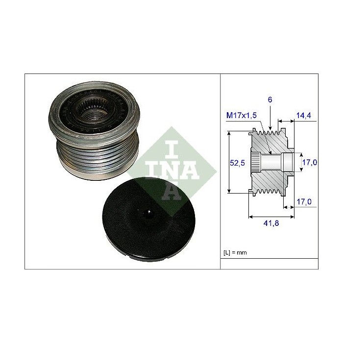 INA Generatorfreilauf 535014710