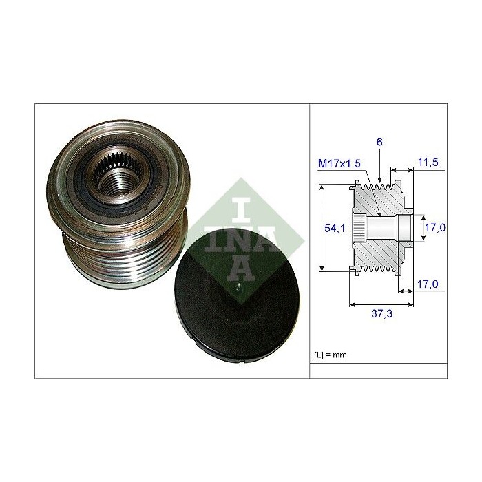 INA Generatorfreilauf 535014910