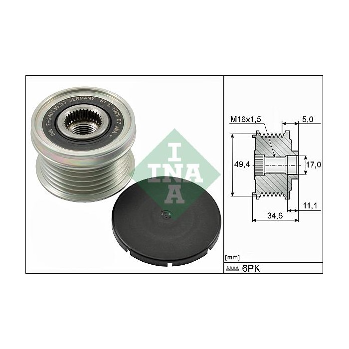 INA Generatorfreilauf 535015510