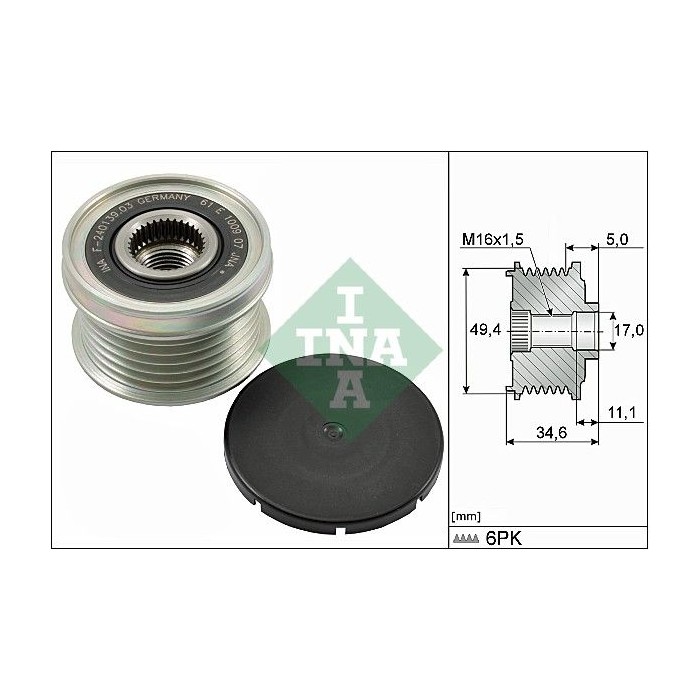 INA Generatorfreilauf 535015510