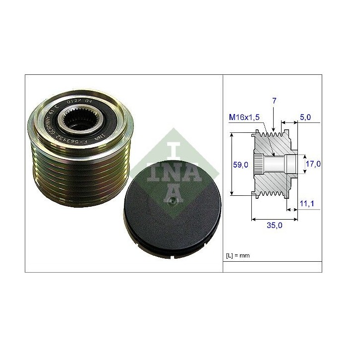 INA Generatorfreilauf 535015910