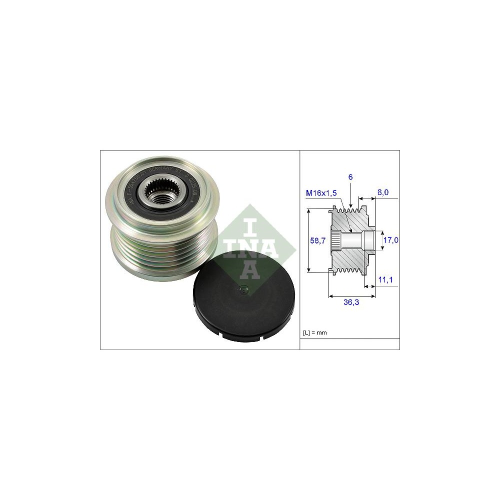 INA Generatorfreilauf 535016010