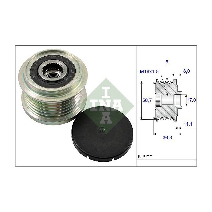 INA Generatorfreilauf 535016010