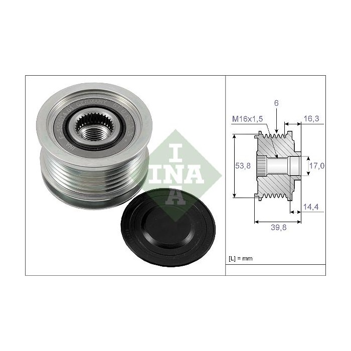 INA Generatorfreilauf 535017010