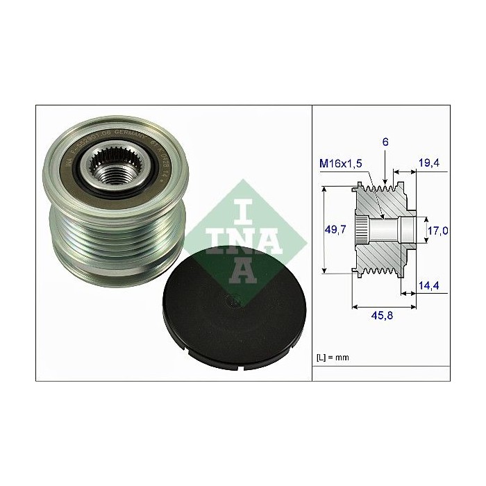 INA Generatorfreilauf 535016810