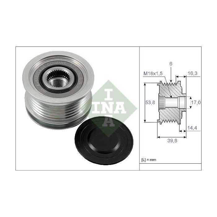 INA Generatorfreilauf 535017010