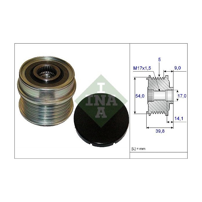INA Generatorfreilauf 535017110