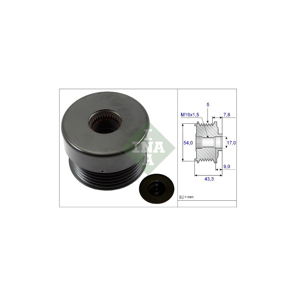 INA Generatorfreilauf 535017210