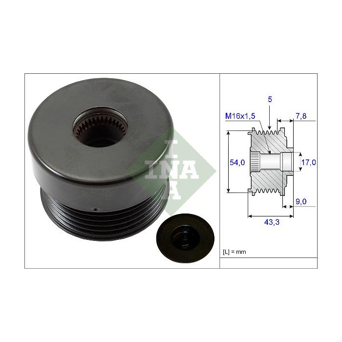 INA Generatorfreilauf 535017210