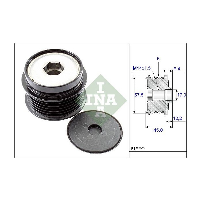 INA Generatorfreilauf 535017410