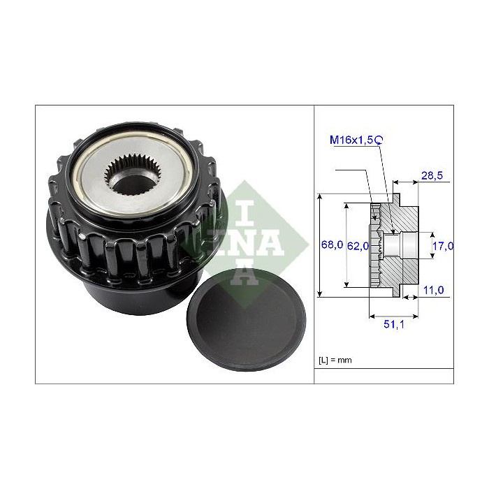 INA Generatorfreilauf 535017510