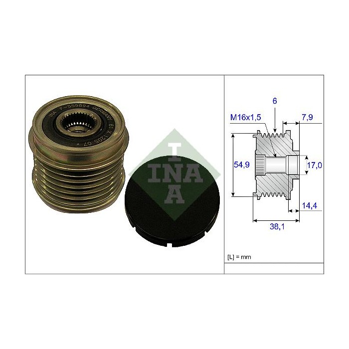 INA Generatorfreilauf 535017610