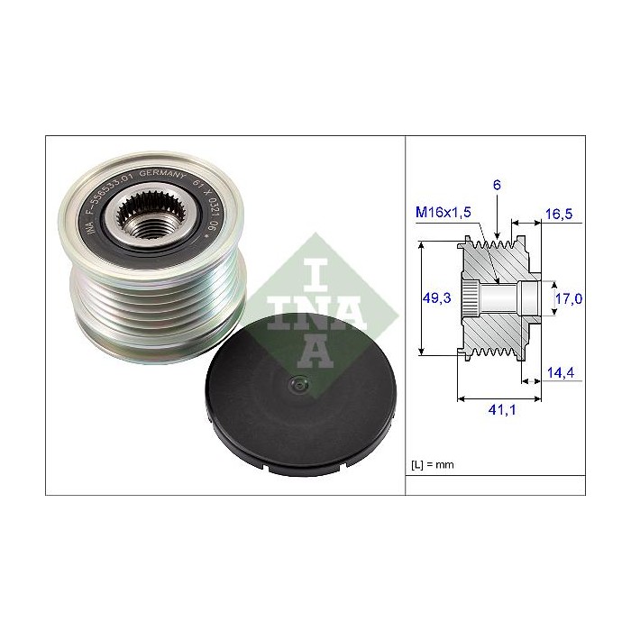 INA Generatorfreilauf 535017810