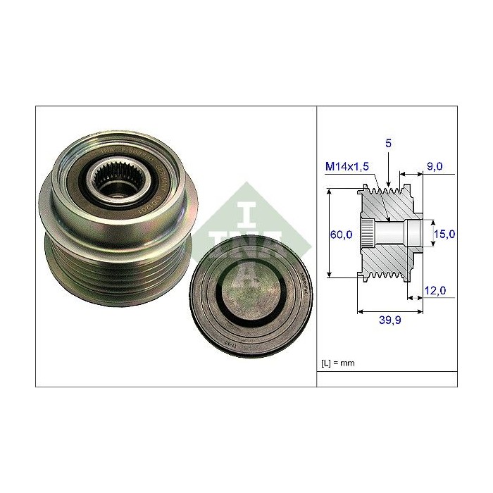 INA Generatorfreilauf 535018010