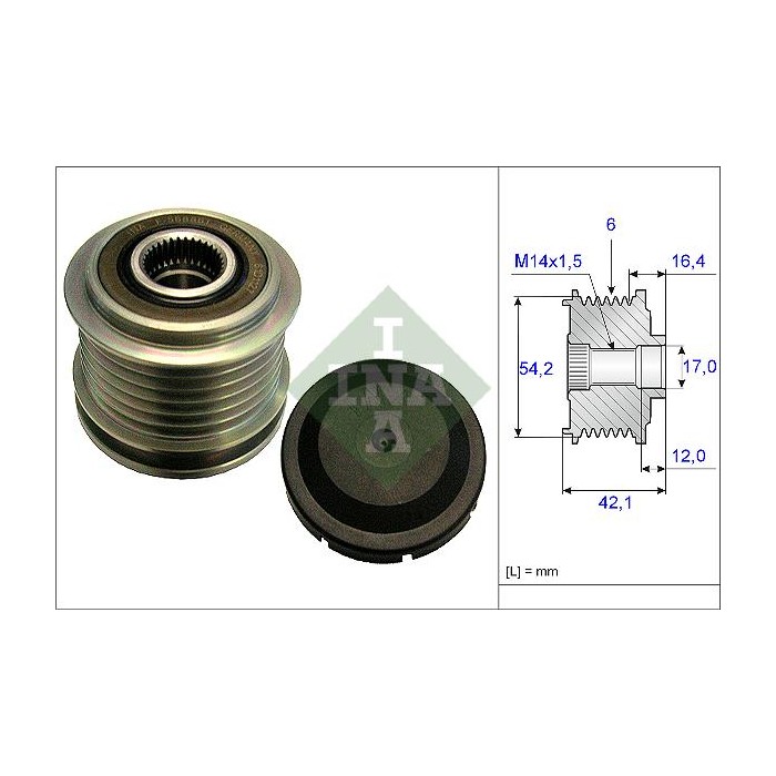INA Generatorfreilauf 535018110