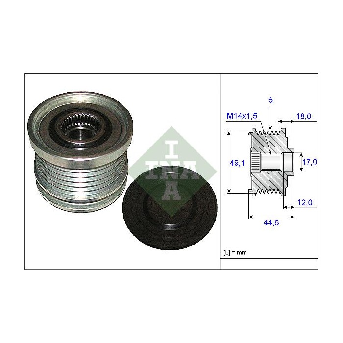 INA Generatorfreilauf 535018210