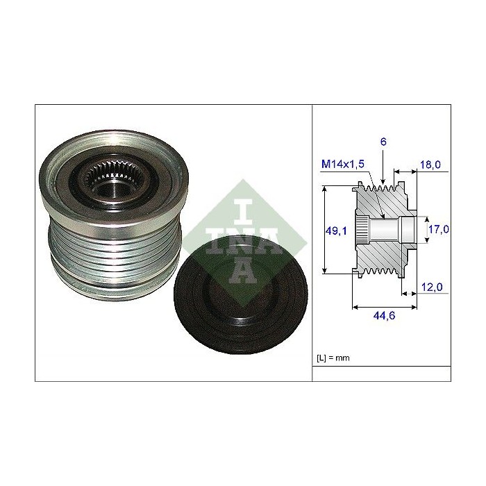 INA Generatorfreilauf 535018210