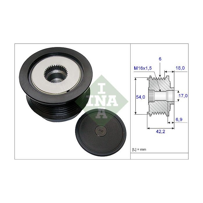 INA Generatorfreilauf 535018810