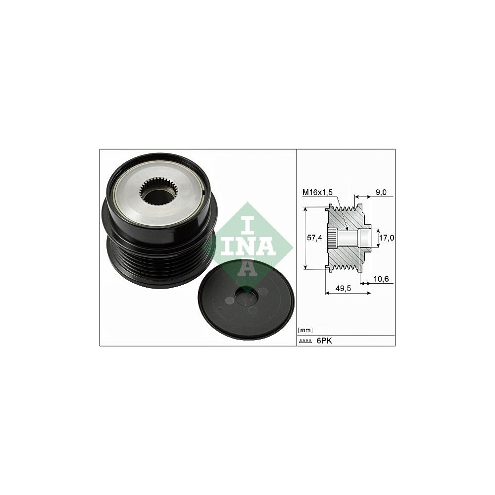 INA Generatorfreilauf 535018910