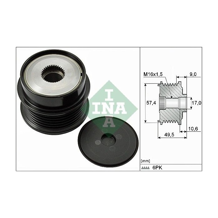 INA Generatorfreilauf 535018910