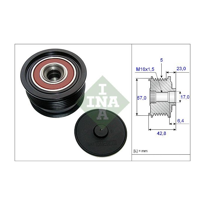 INA Generatorfreilauf 535019010