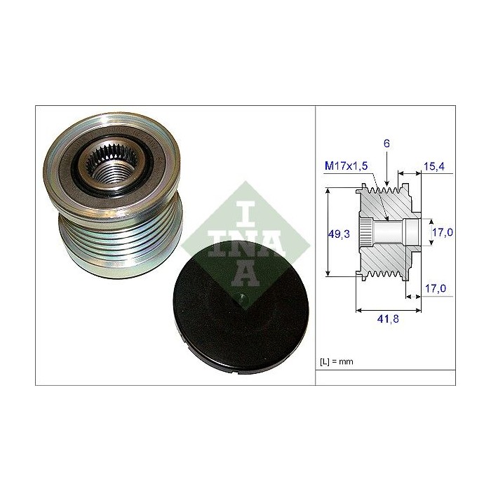 INA Generatorfreilauf 535019310