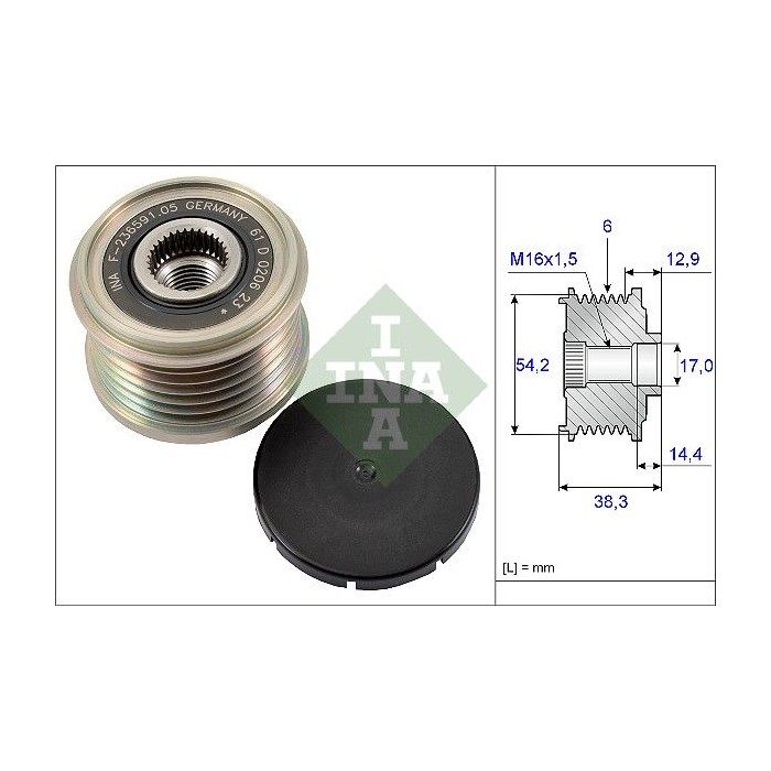 INA Generatorfreilauf 535019410