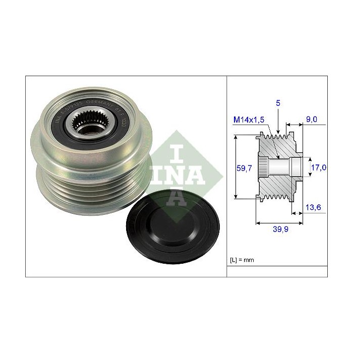 INA Generatorfreilauf 535019910