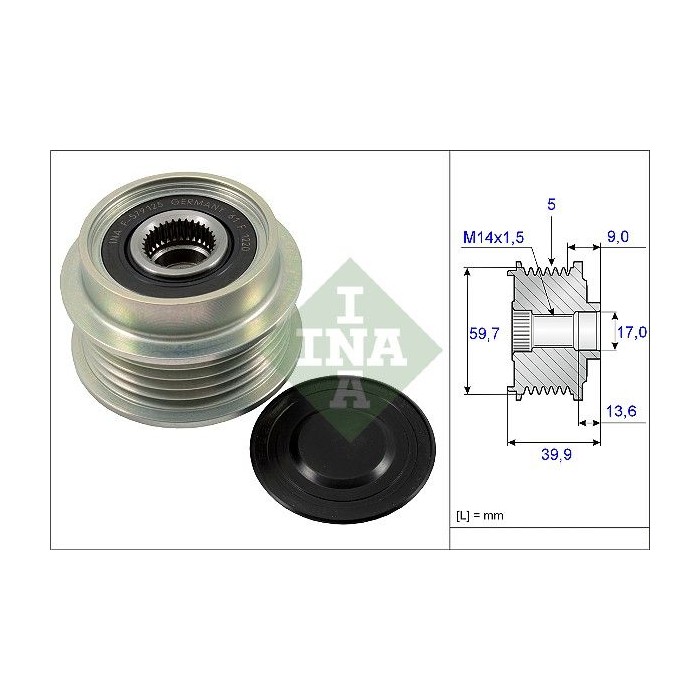 INA Generatorfreilauf 535019910