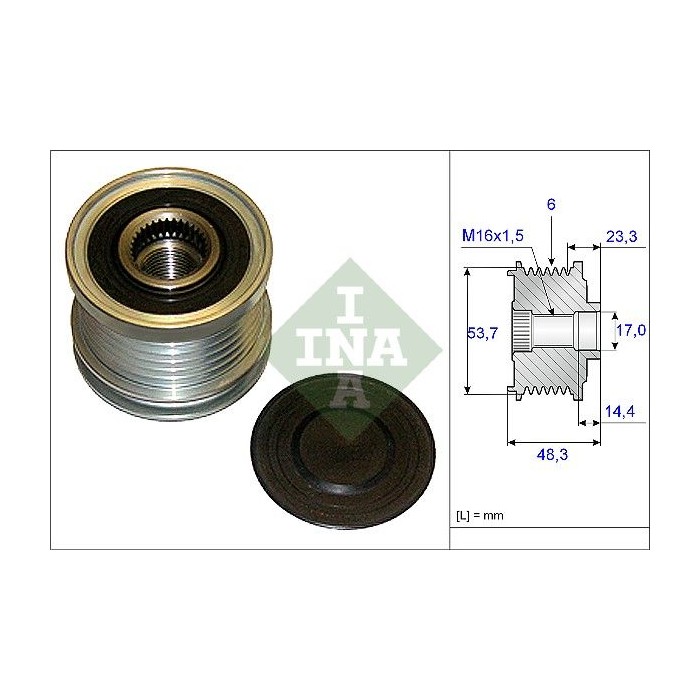 INA Generatorfreilauf 535020410