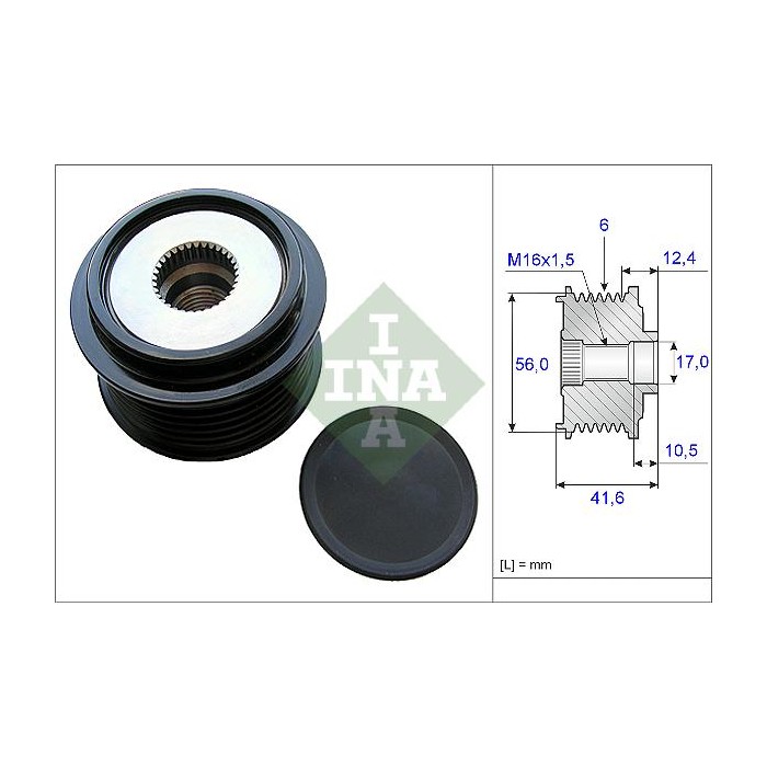 INA Generatorfreilauf 535021010