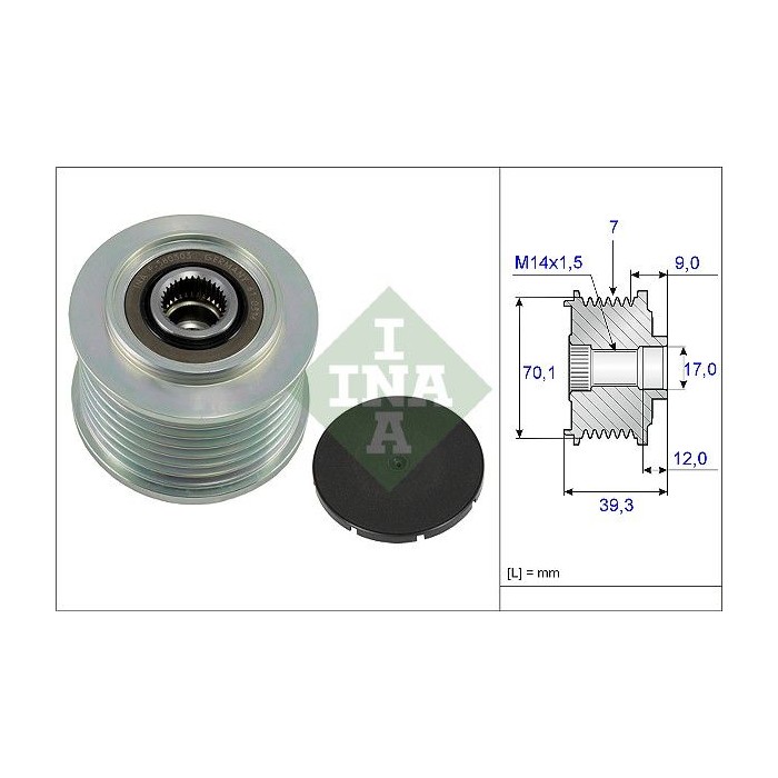 INA Generatorfreilauf 535021410