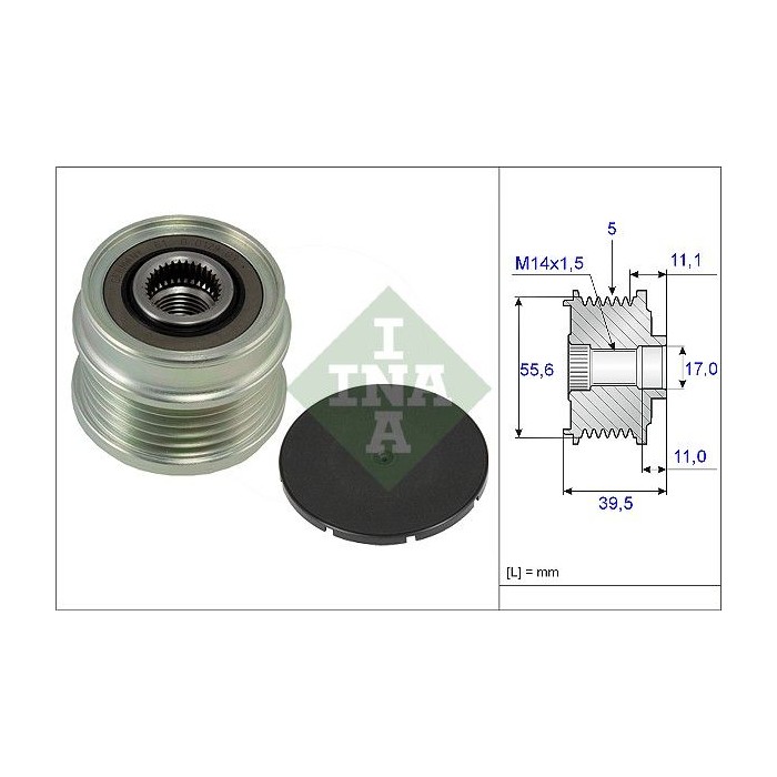 INA Generatorfreilauf 535021810