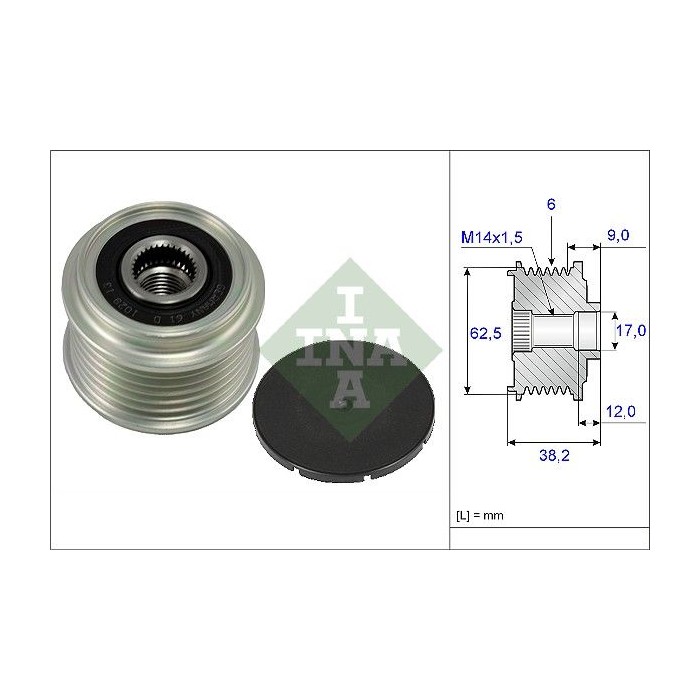 INA Generatorfreilauf 535021910